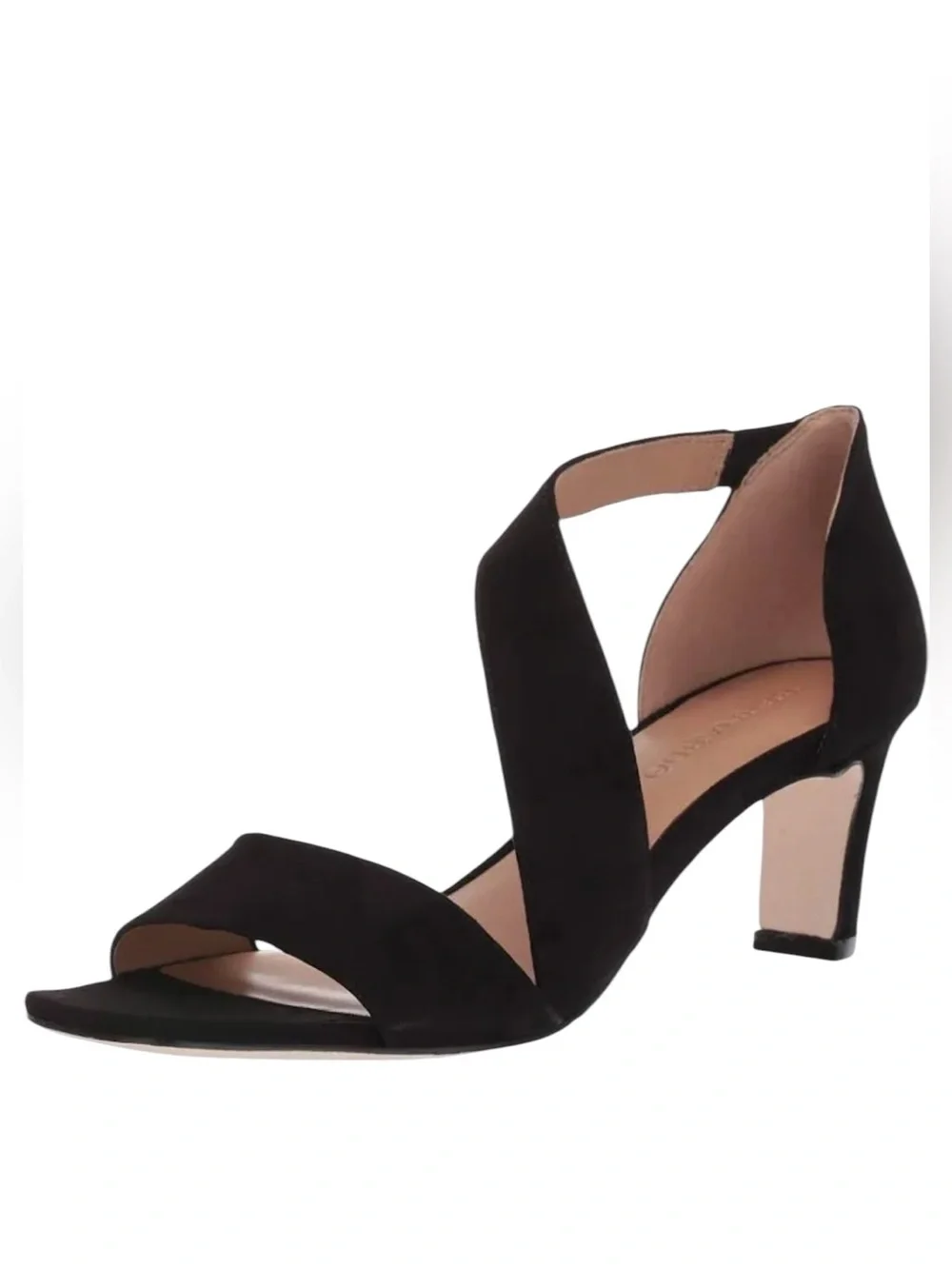 Bernardo Camille Heels in Black Kid Suede Leather Heel Anthropologie Women’s 7.5